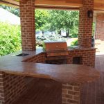 outdoor bar with grill
